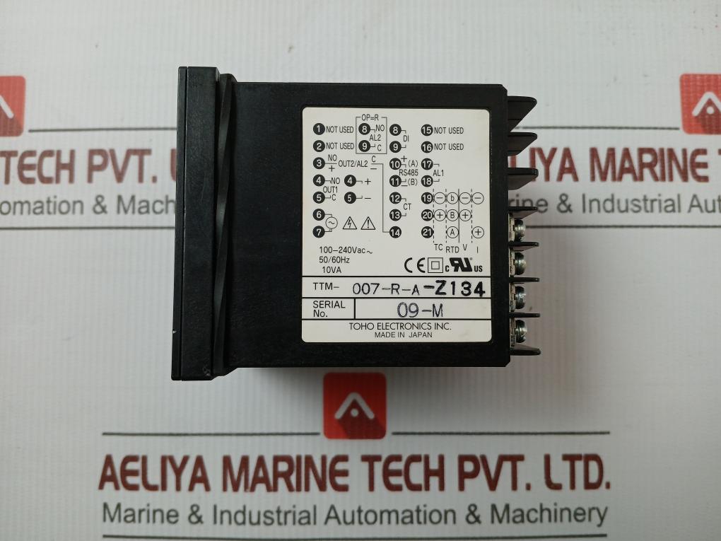 TTM-007-R-A-Z134 TOHO ELECTRONICS 100-240VAC Digital Temperature Contr ...