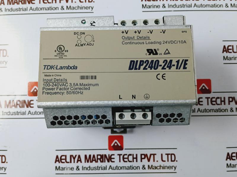 Tdk-lambda Dlp240-24-1/E Power Supply 100-240Vac 3.5A Max 50/60Hz  
