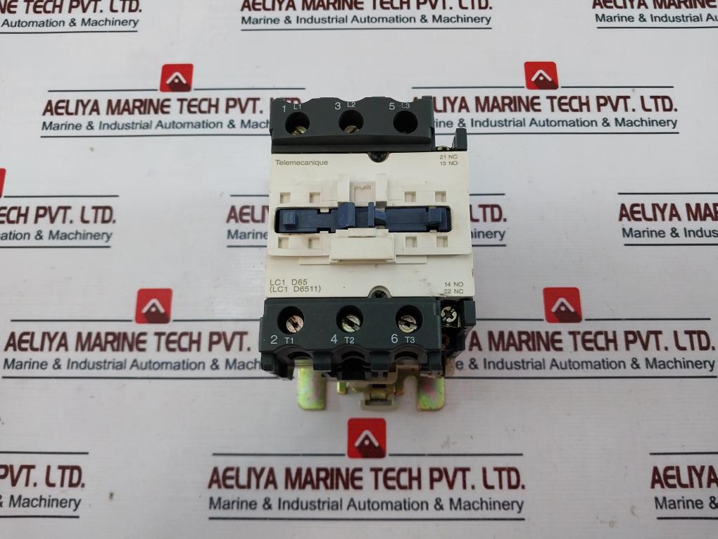 Telemecanique Lc1 D6511 Contactor 80A 60Hz