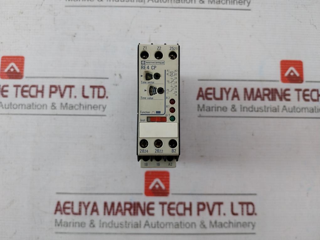 Telemecanique Re4 Cp Time Relay 0, 05S- 300H 110-240V 50/60 Hz (Used)