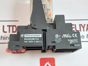Telemecanique Rxm4Ab2Bd Relay With Rxze2M114 Socket