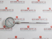 Temperature Gauge 50 To 650°C Size-100mm 100s-Gf-Mt-S66-Db By Hunter (1 Box = 2 Pcs)