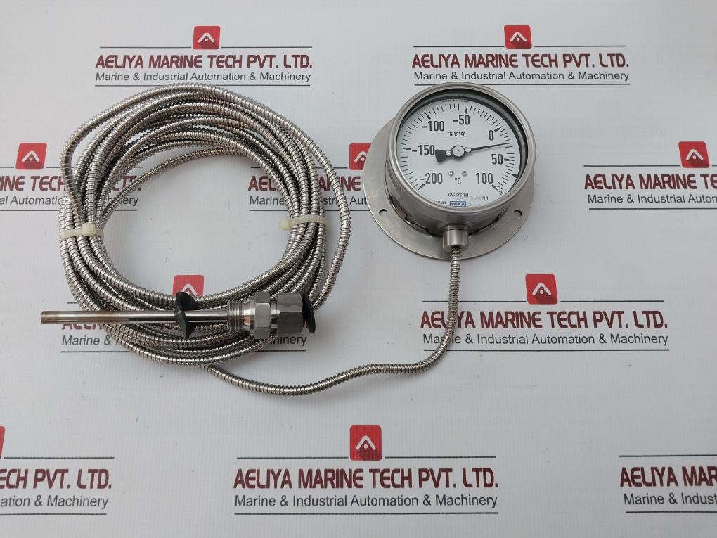 Temperature Gauge  With Capillary Remote Reading Brand Wika En 13190