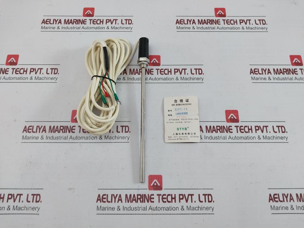 Temperature Sensor Probe With Cable 5 Meter Wzpt-14 Pt100 Styb Rtd