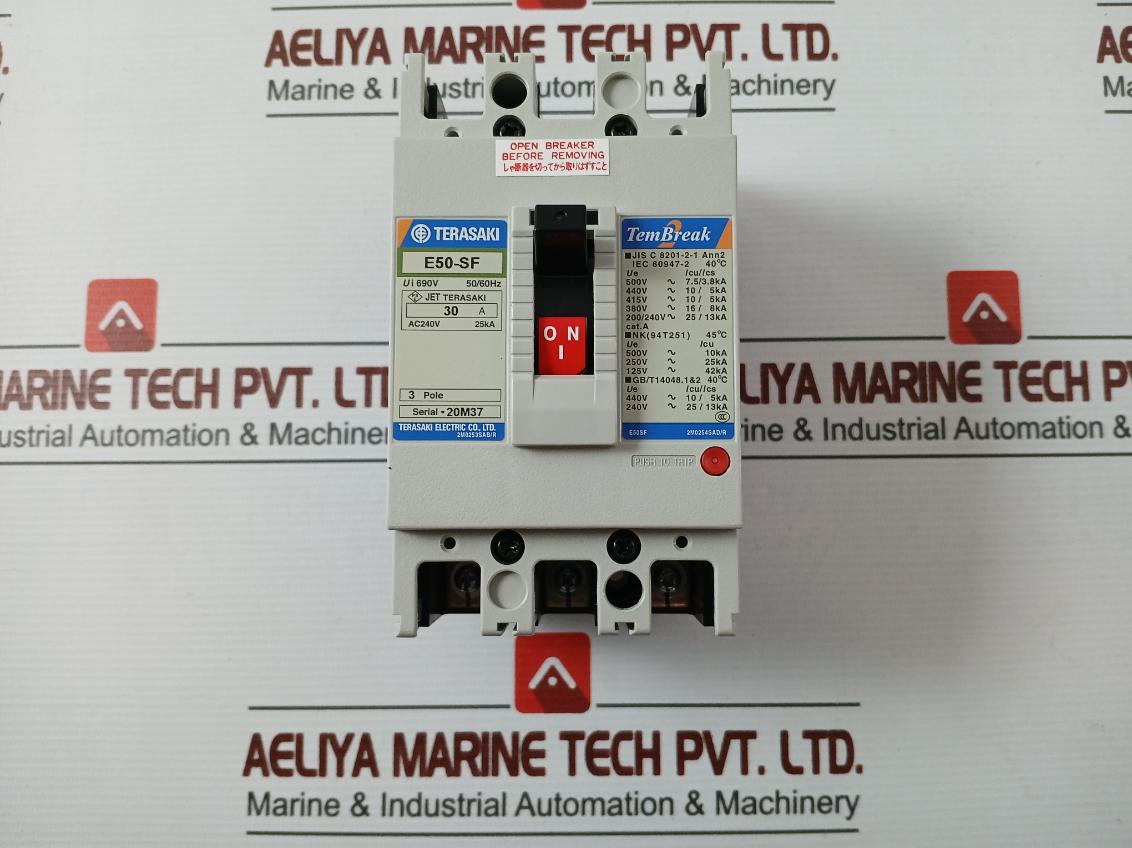 Terasaki E50-sf Tembreak No-fuse Breaker 3Pole 690V 50/60Hz