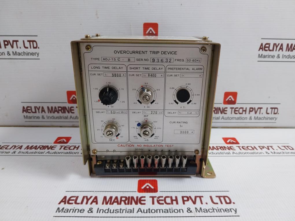 Terasaki Overcurrent Trip Device 50/60hz 24 Vdc Aoj-1s-C-B