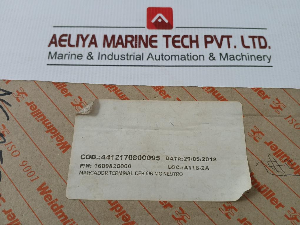 Terminal Block Marker Part No. 1609820000 Weidmuller