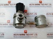 Tescom 44-3262Hrw3-853 Pressure Regulator + Centrotherm En837-1 Pressure Gauge