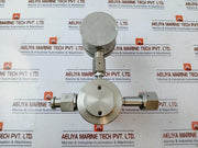 Tescom 44-3262Hrw3-853 Pressure Regulator + Centrotherm En837-1 Pressure Gauge