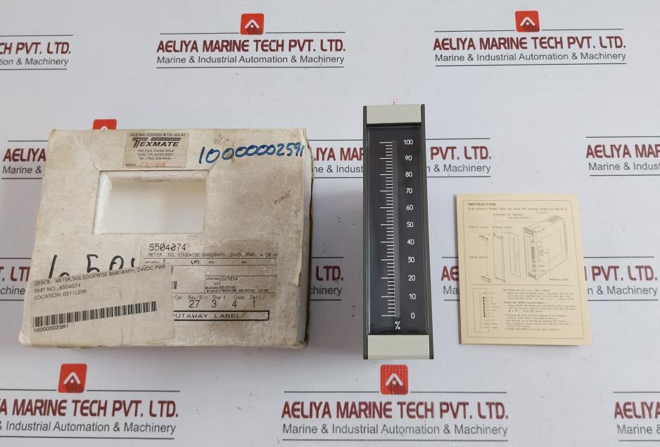 By Texmate Fg-101-B 2  Edgewise Bargraph Meter 24vdc 4 To 20 Ma