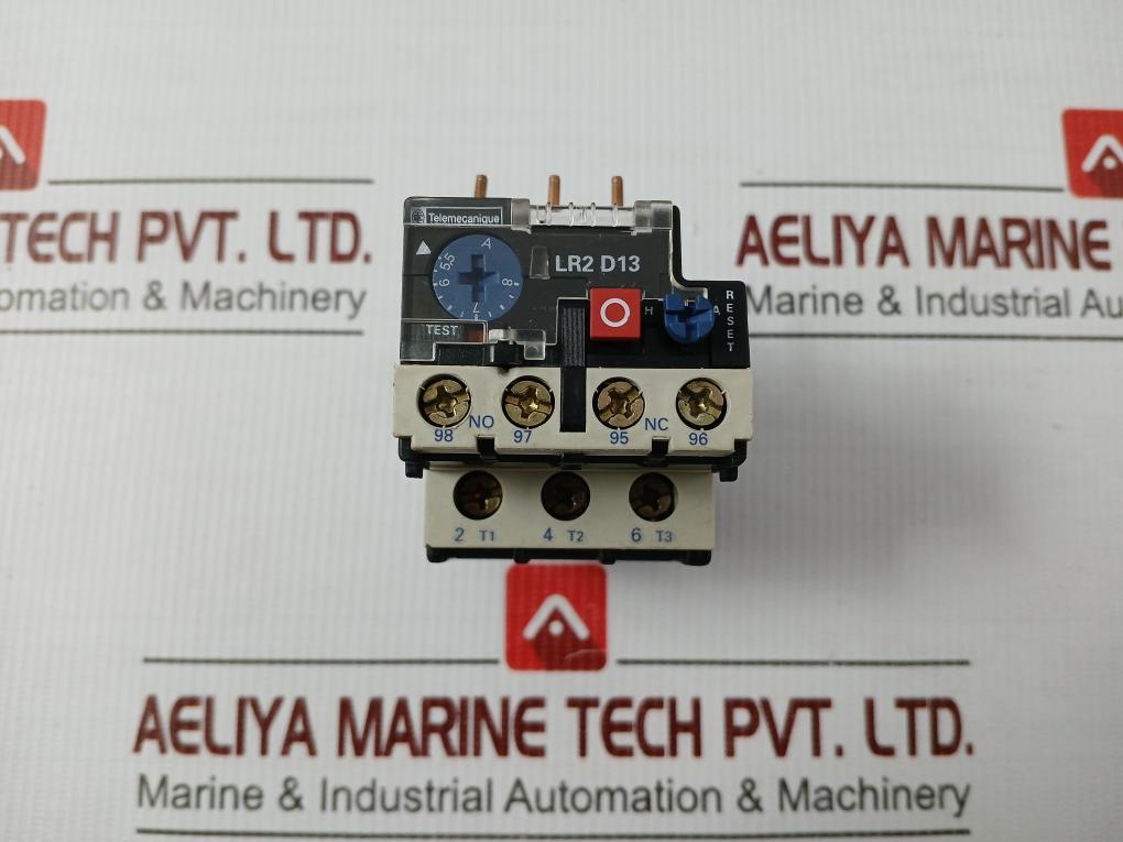 Thermal Overload Relay For Motor 750v/5a Part No. Lr2 D13 Telemecanique