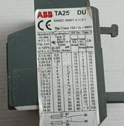 Thermal Overload Relay Part No: Ta25 Du Trip Class-10a/Ui=690v By Abb