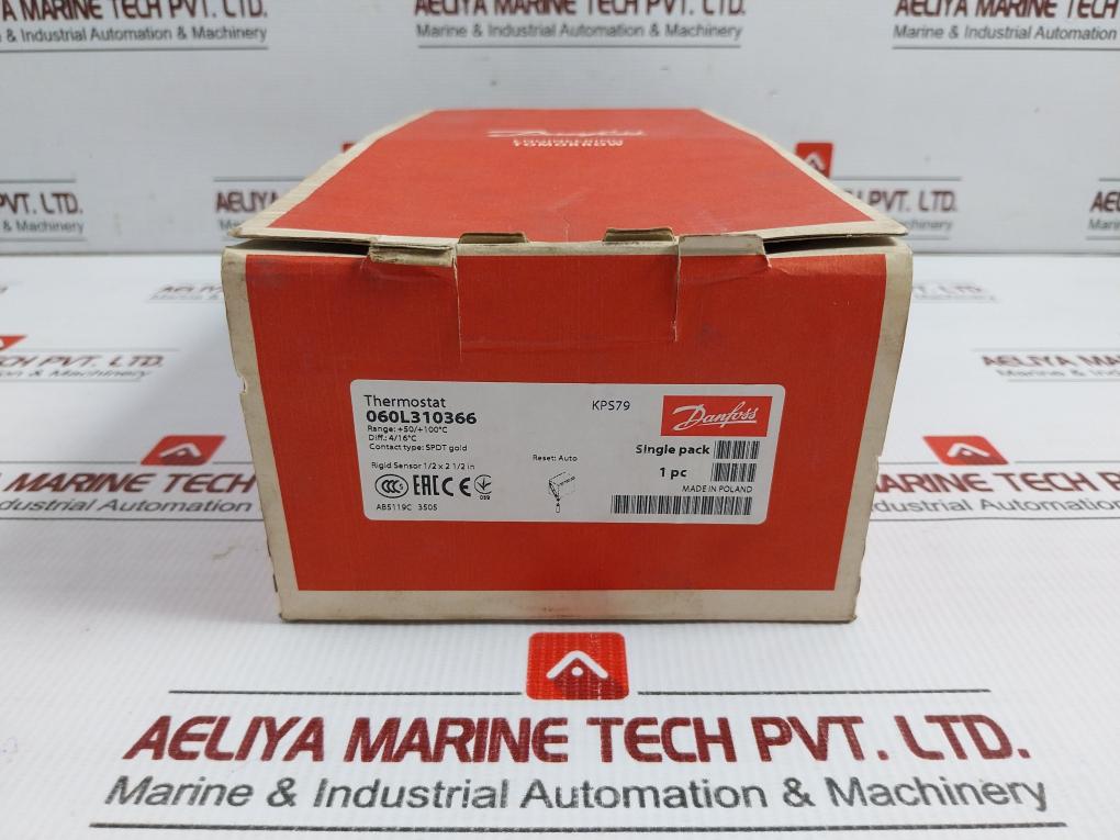 Thermostat +50/+100c 480vac Danfoss Kps79