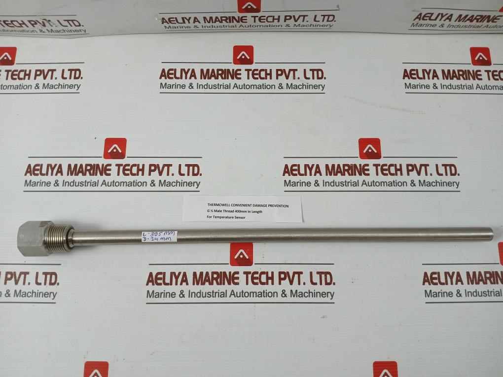 Thermowell G 1/2 Male Thread 415 Mm-Length 14 Mm-Diameter For Temperature Sensor