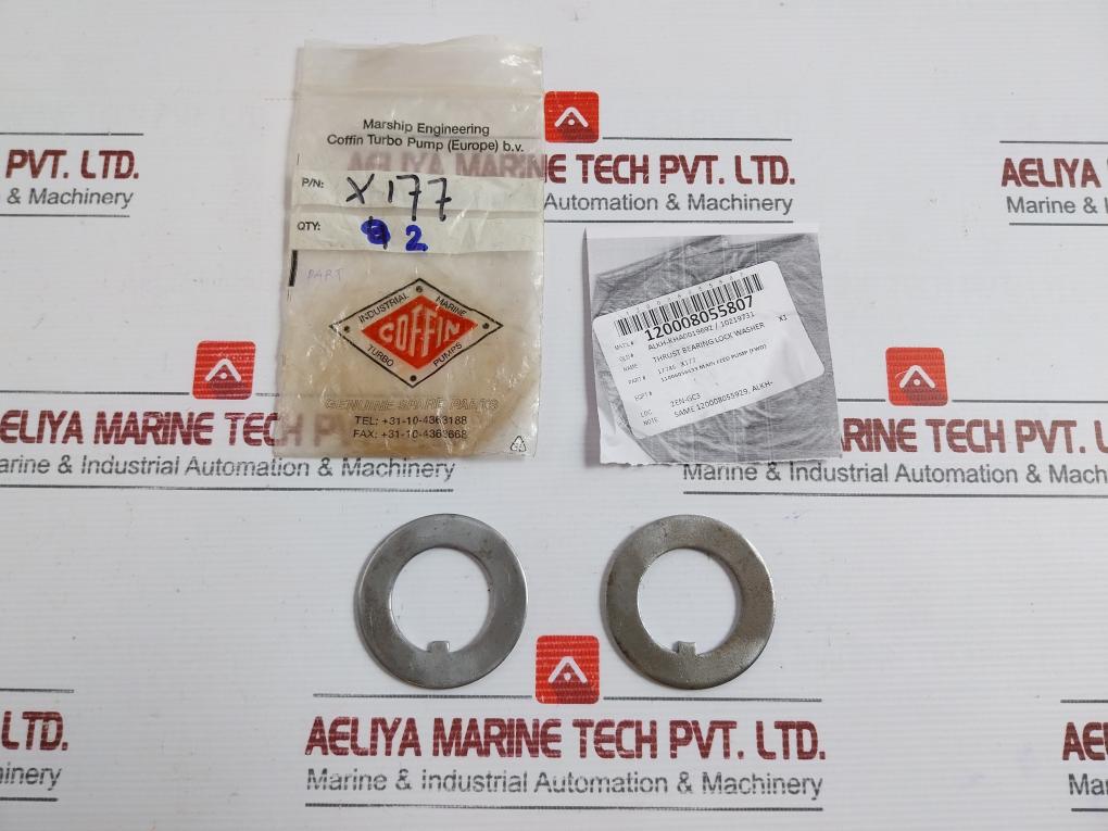 Thrust Bearing Lock Washer For Main Feed Pump Coffin Turbo Pump 17746 X177