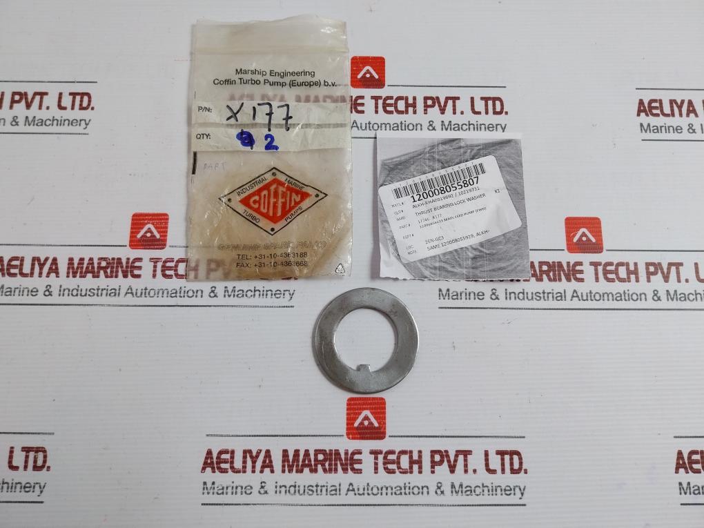 Thrust Bearing Lock Washer For Main Feed Pump Coffin Turbo Pump 17746 X177