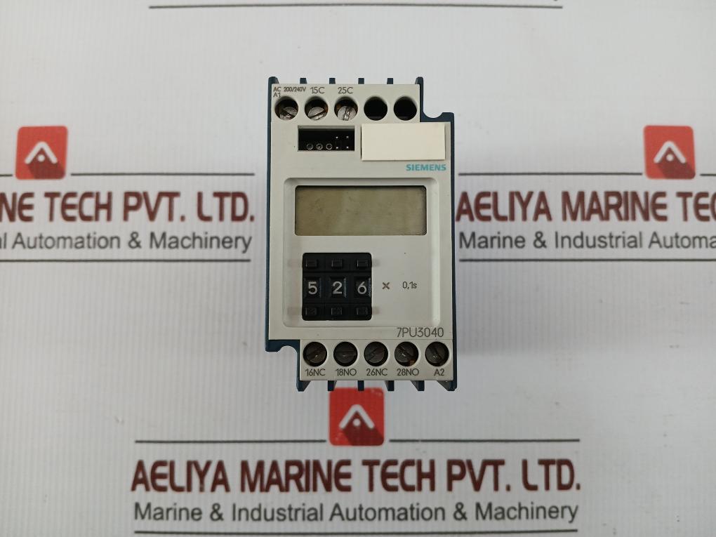 Timing Relay Ac 200/240v-50/60hz Siemens 7pu3040-1bn24
