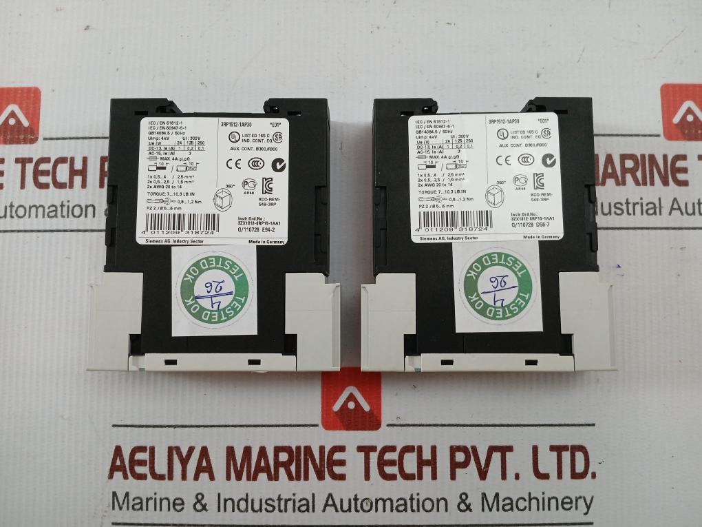 Timing Relay  Part Number 3rp1512-1ap30 Siemens 1,5-30 S
