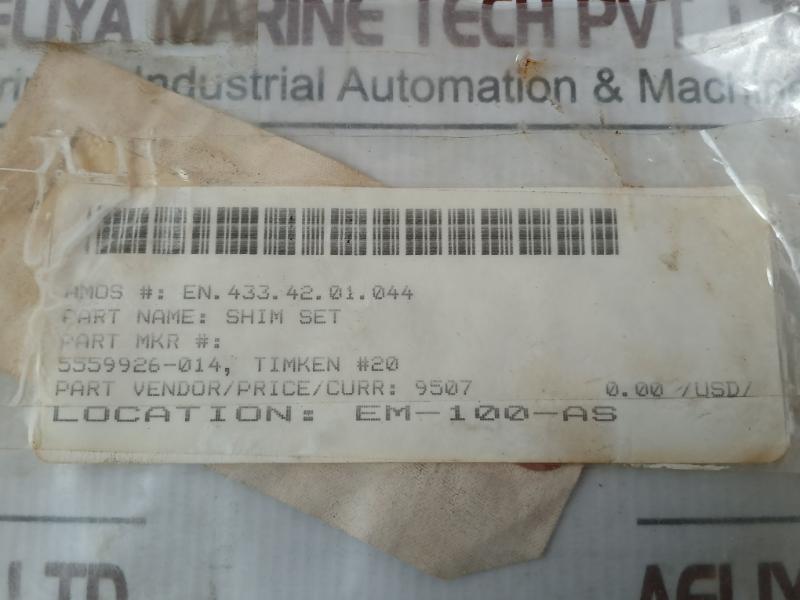 Timken Shim Set
