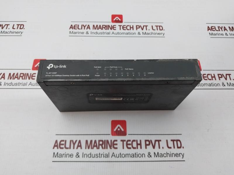 Tl-Sf1008p Desktop Switch With 4-Port Poe 8-Port 10/100mbps By Tp-Link