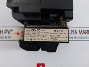 Togami Pak-25U Magnetic Contactor With Relay S-106-117, Cr-20-3 Jem A-1-0 600V