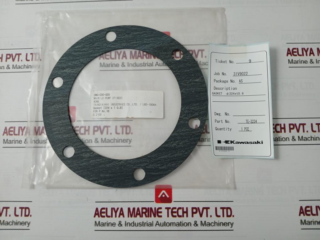 Tombo 1993 Gasket Ø224 Mm X Thickness 0.8 Mm Te-3234