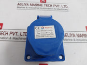 Total 113 Dust Proof Socket 16A-6H/220-250V~ Ip44 Iec309-2