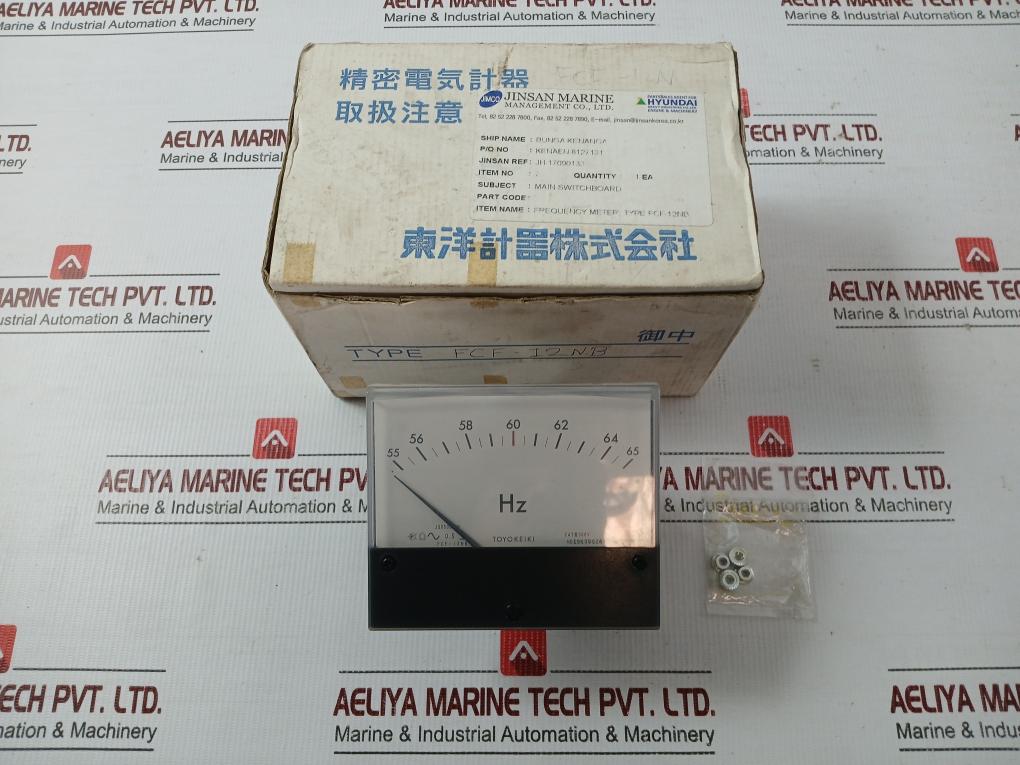 Toyo-Keiki-55-65Hz-110-Vac-Frequency-Meter-Fcf-12Nb-209039-1