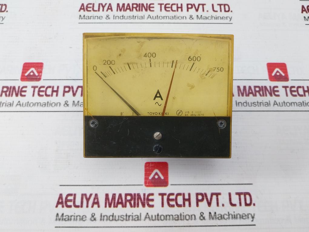 Toyo Keiki Acf-12N Ammeter 0-750A- 5A