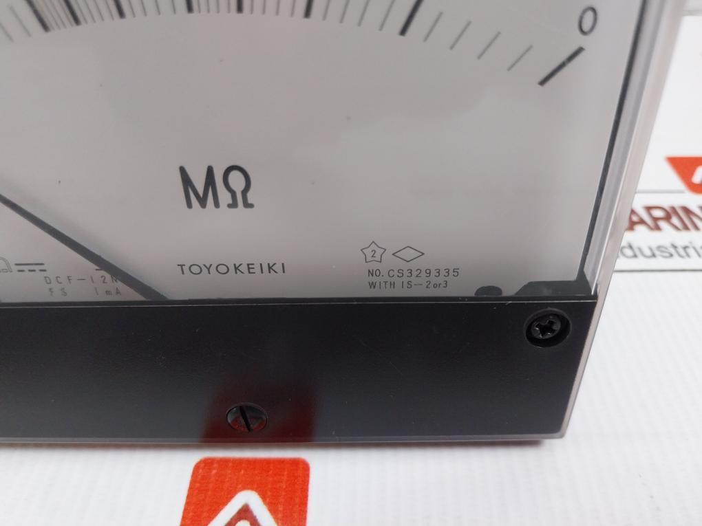 Toyo Keiki Analog Insulation Resistance Panel Meter Dcf-12n In New