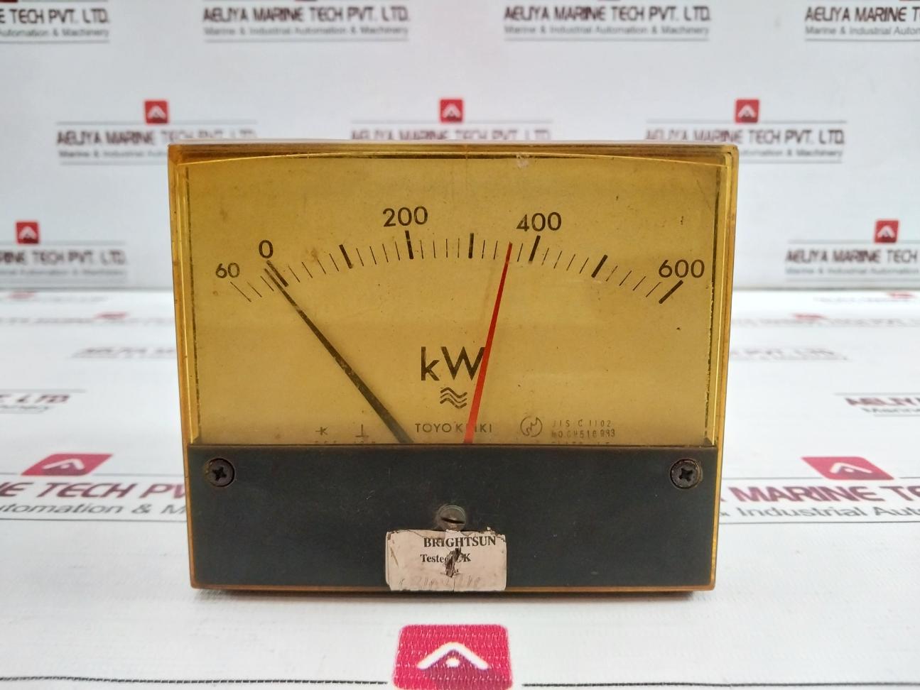 Toyo Keiki Ecf-12Nb Kilowatt Meter 60-0-600 Kw Sa-2403-3B