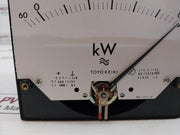 Toyo Keiki Ecf-12Nb Kilowatt Meter 60-0-600 Kw Sa-2403-3B