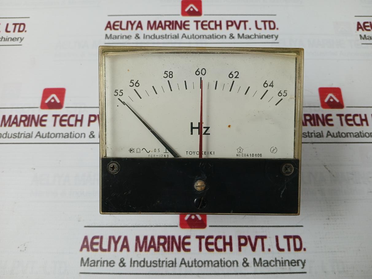 Toyo Keiki Fcf-12Nb 115V 55-65Hz Frequency Meter