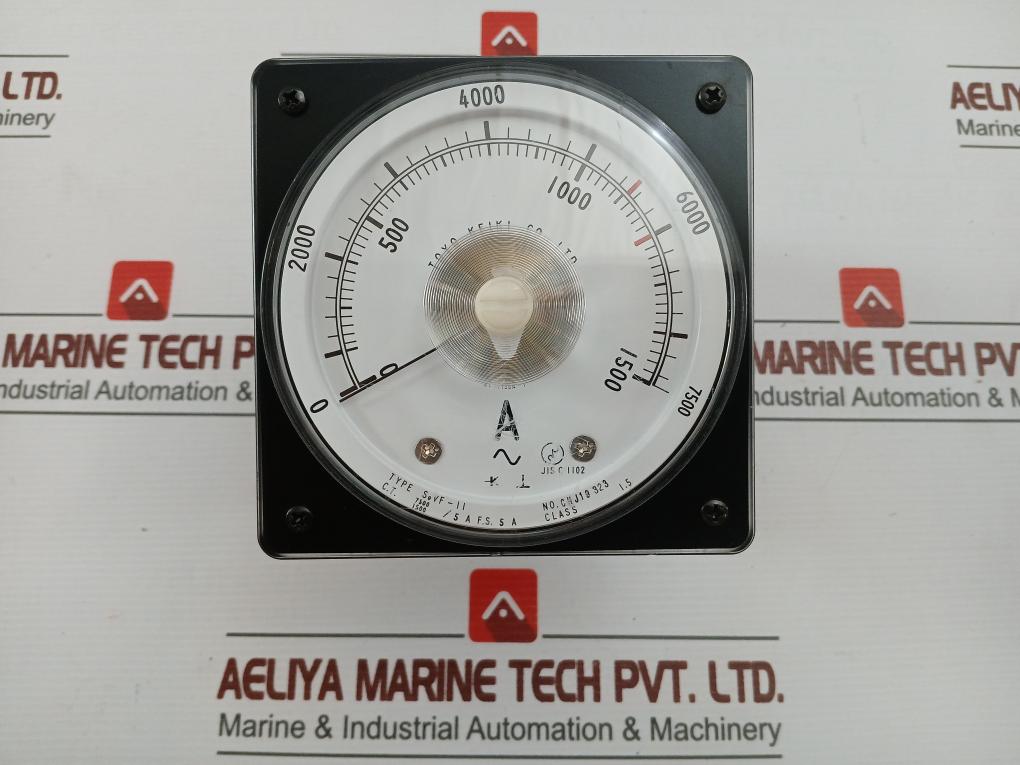 Toyo Keiki Sevf-11 0 To 7500A F-qp021-004B Ammeter&nbsp;
