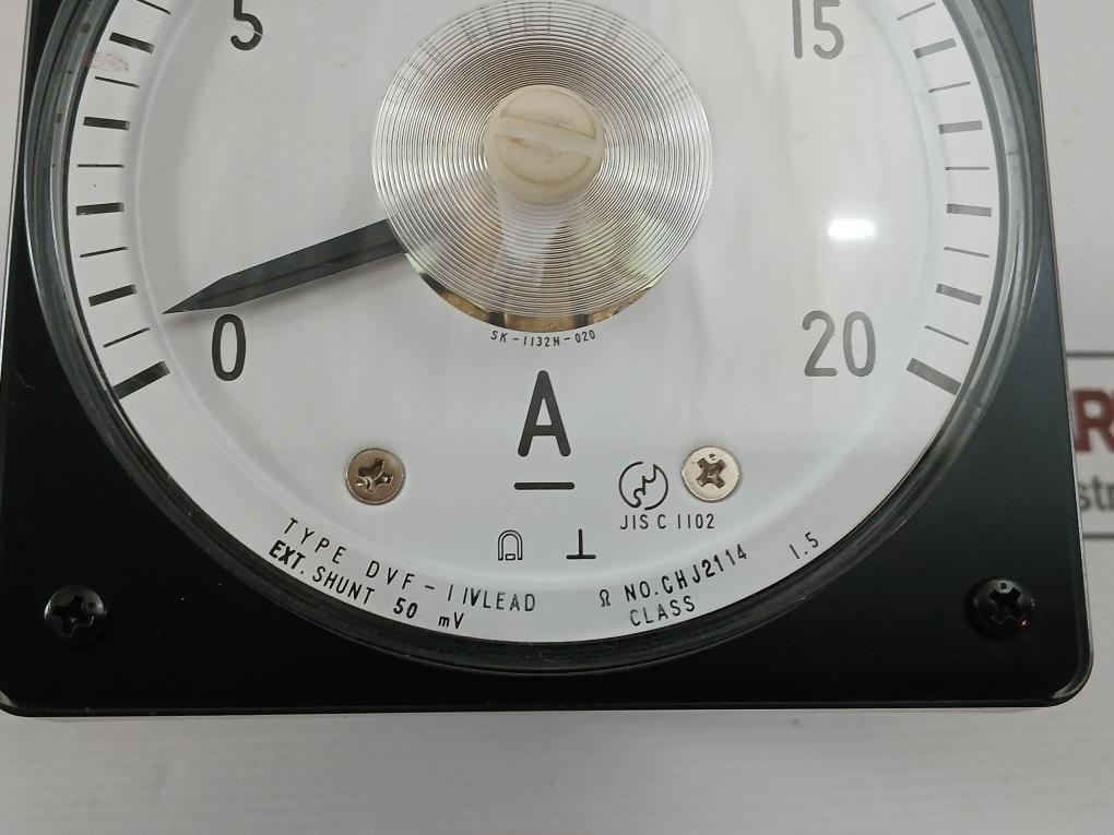 Toyo Keiki &nbsp;0-20a Shunt 50mv Analog Ammeter Dvf-11v