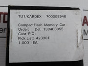 Transcend Ts1Gcf200I Compact Flash Industrial Grade Memory Card