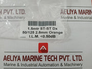 1.5-M Duplex Multimode Fiber Optic Patch Cable Trelleborg 250039