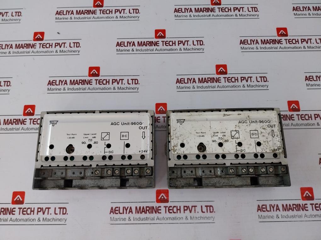 Triax Agc Unit 9600 Wideband Amplifier Upper Level Limit 90-70-80 Db O/P +24V
