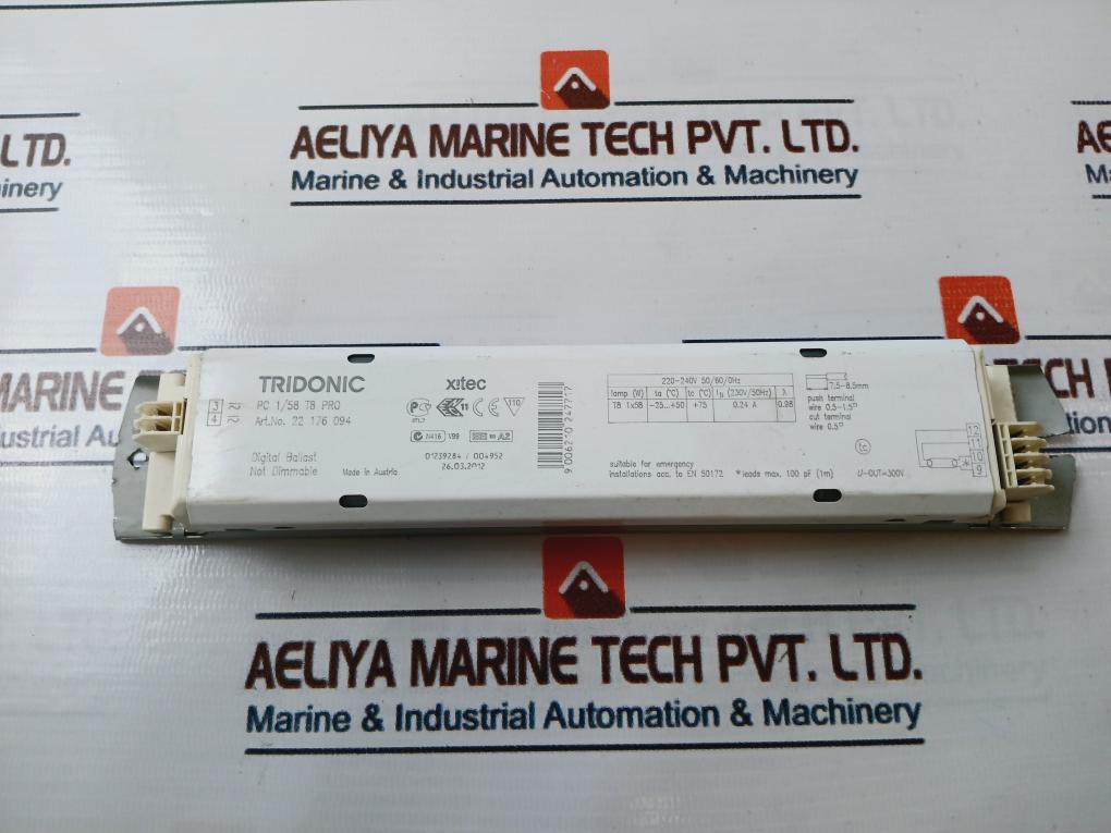 Tridonic 22 176 094 Digital Ballast Pc 1/58 T8 Pro