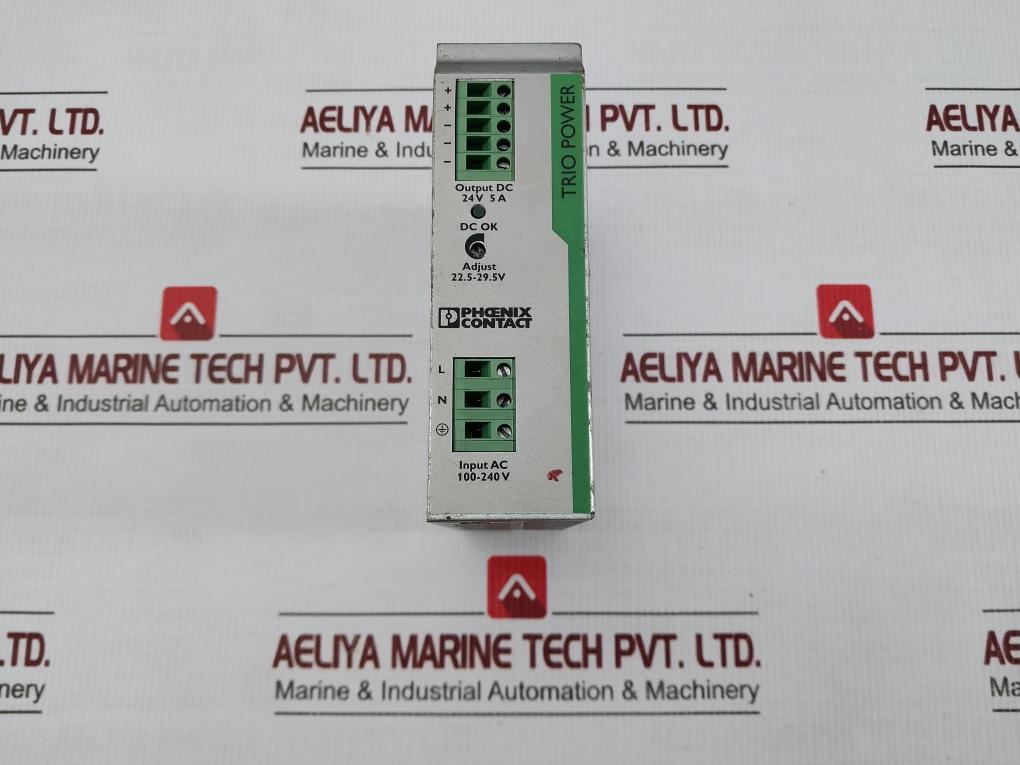 Trio-Ps/1ac/24dc/5 By Phoenix Contact Power Supply Module 100-240v 50-60hz
