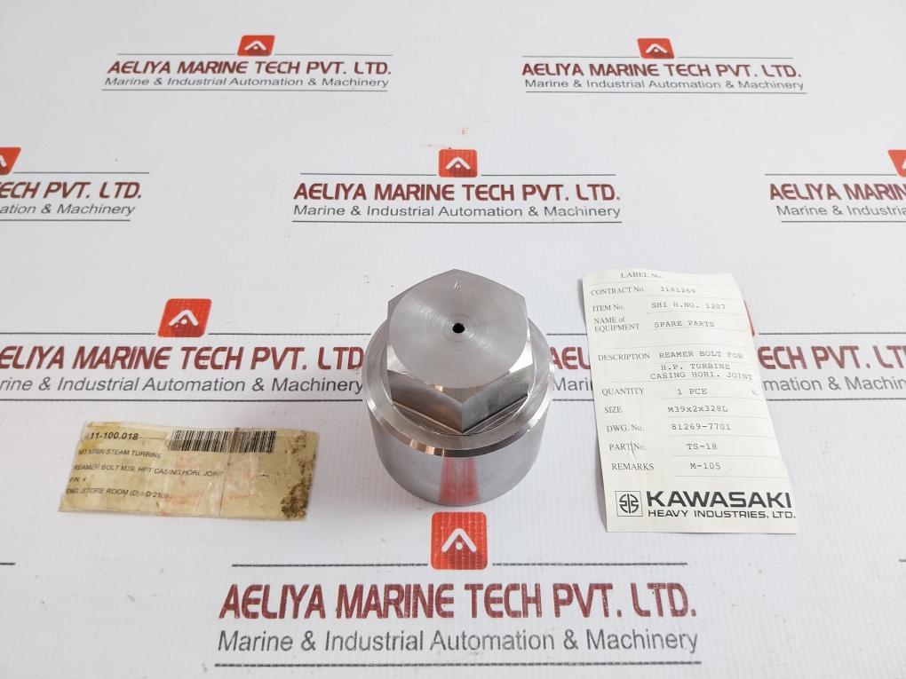 Ts-18 Brand In Kawasaki Reamer Bolt For H.P Turbine Casing Horizontal Joint