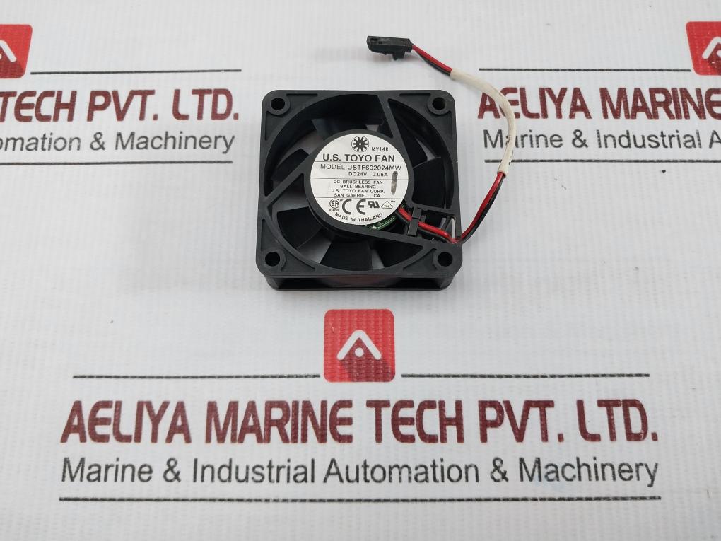 Dc Axial Brushless Fan 24v Dc 0.06 A Dc U.S. Toyo Fan Part No. Ustf602024mw