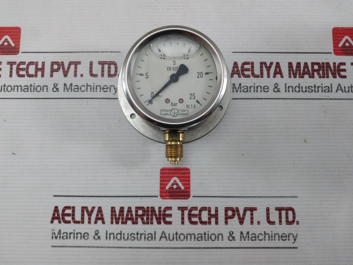 USED Condition Sika 0-25 Bar Pressure Gauge Kl. 1.6