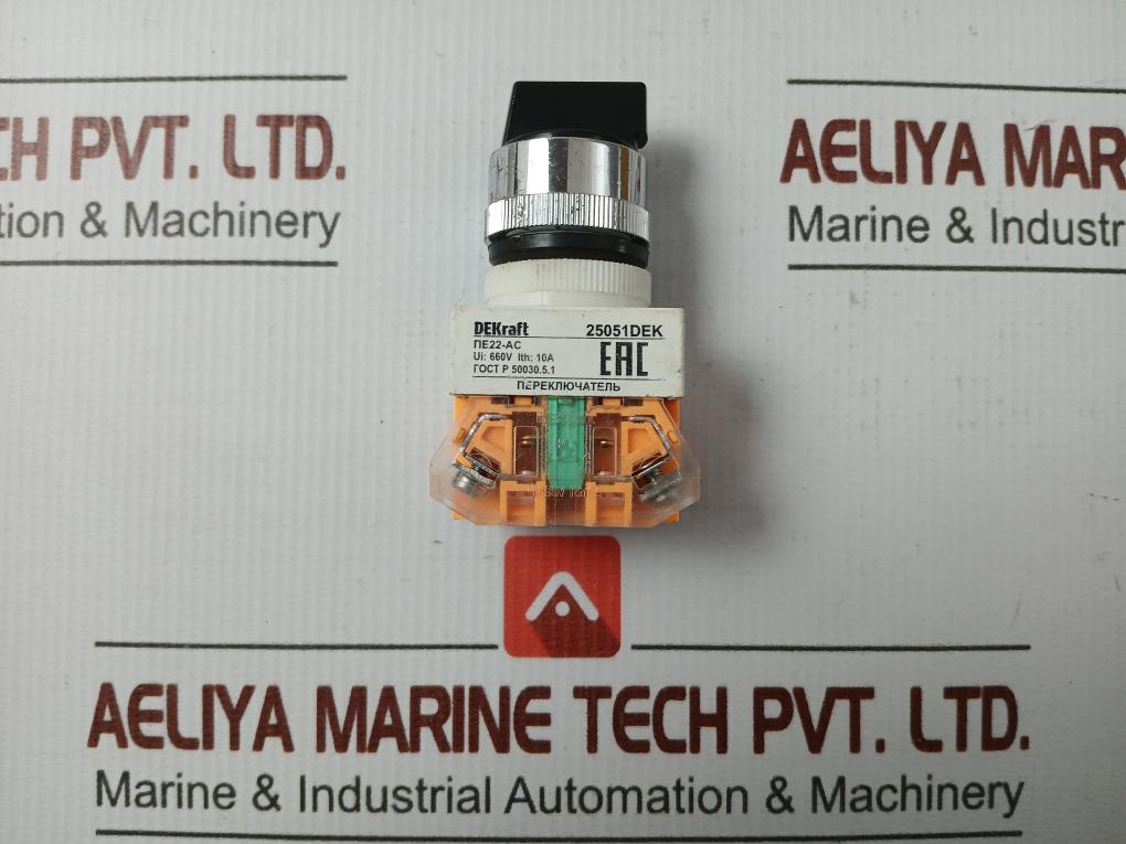 Ui-600v Ith-10a Part No: 25051dek Dekraft Selector Switch