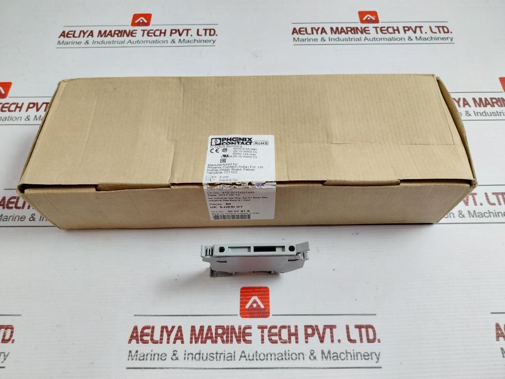 Uk 5-hesi Gy Fuse Modular Terminal Block Phoenix Contact (1 Box = 50 Pcs)