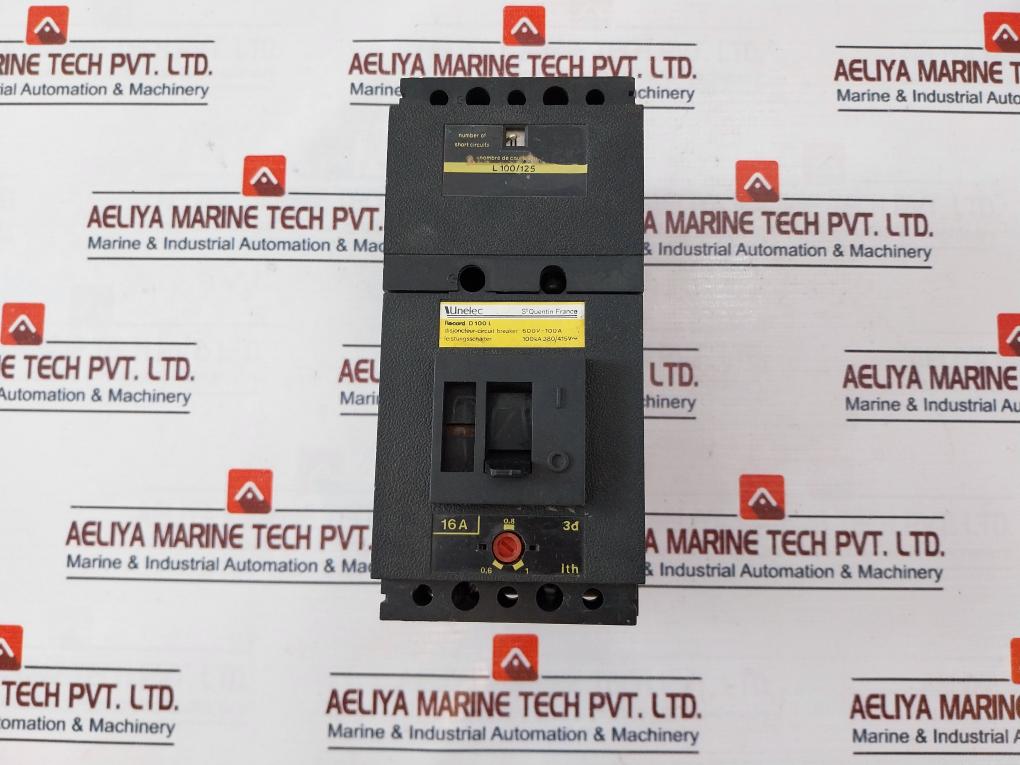 Unelec Record D 100 L Circuit Breaker 600V~100A