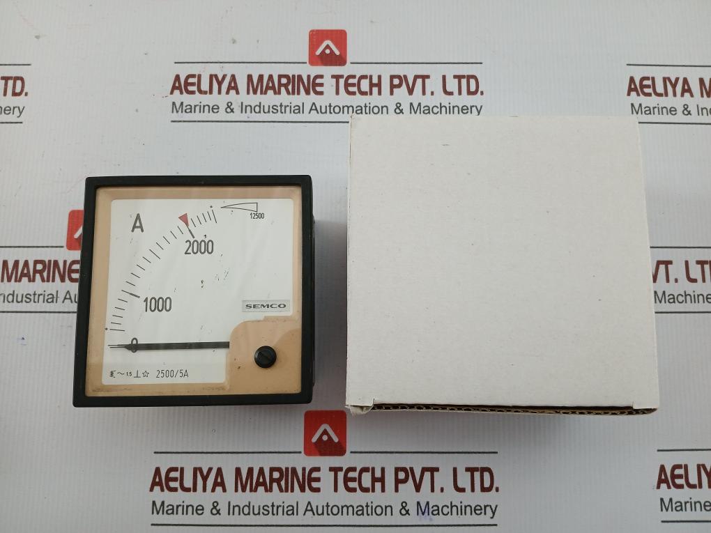 Used 1.5 Ammeter Semco 0-2500/12500 A - 210 Gm