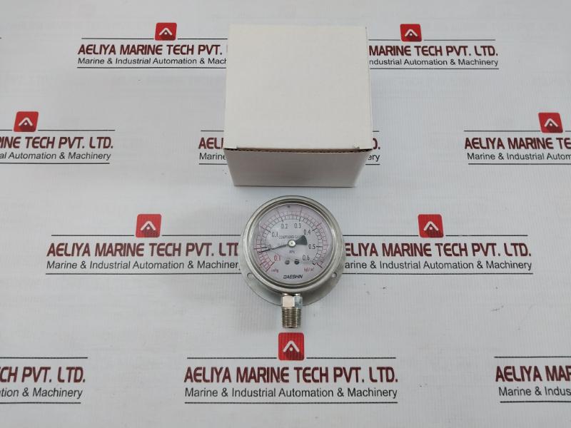 Used Condition -0.1 To 0.6 Mpa Compound Gauge By Daeshin Instrument