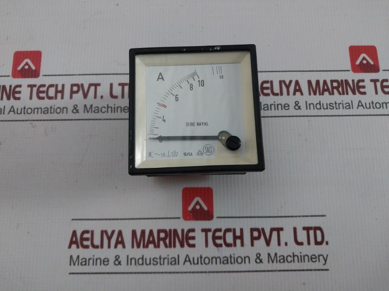 Used Condition Analog Panel Ammeter By Saci 0-10/50 A