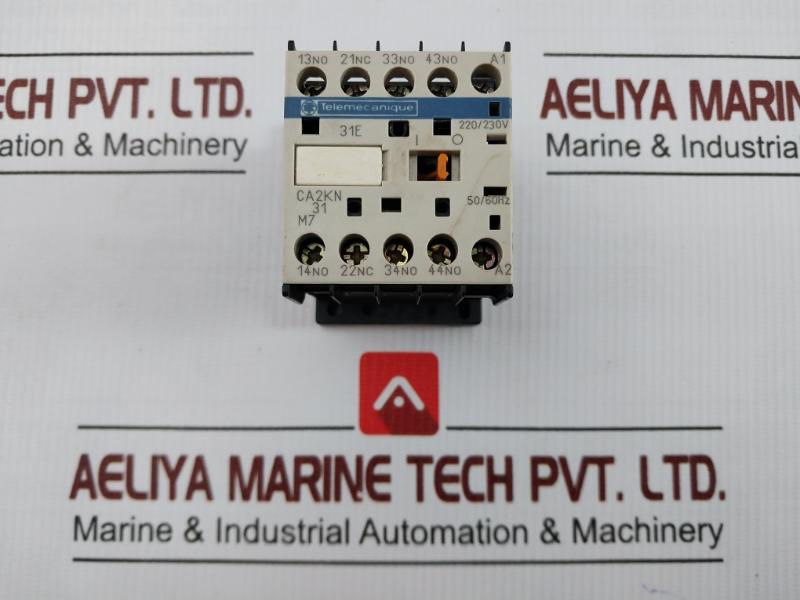 By Telemecanique Ca2kn31m7 Control Relay Contactor 10a In Used Condition